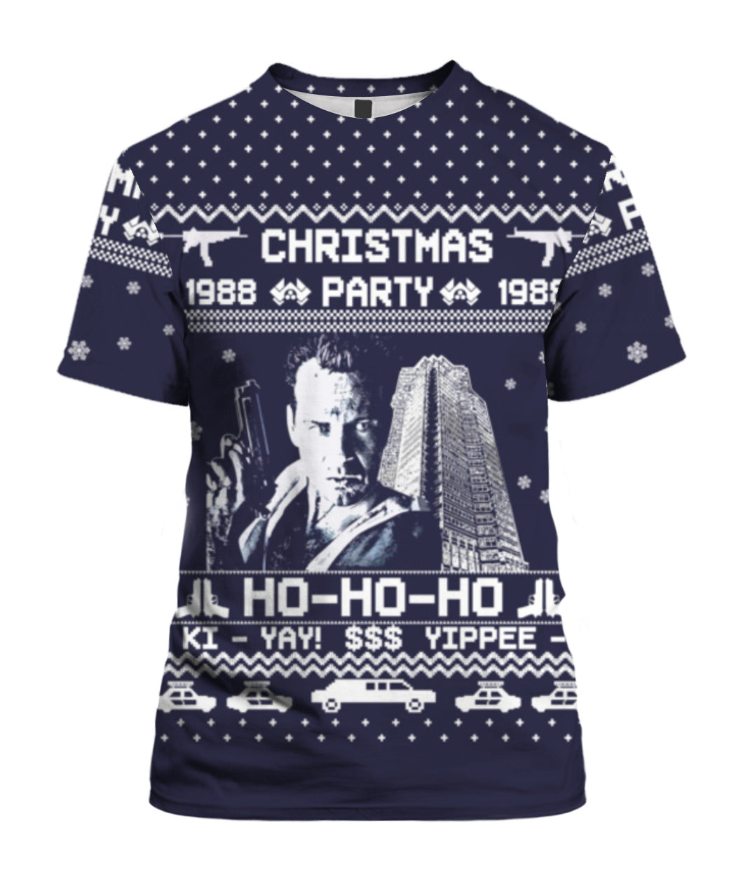 Die Hard Christmas party 1988 ho ho ho 3D Christmas Sweater - Holiday Gift product image 3