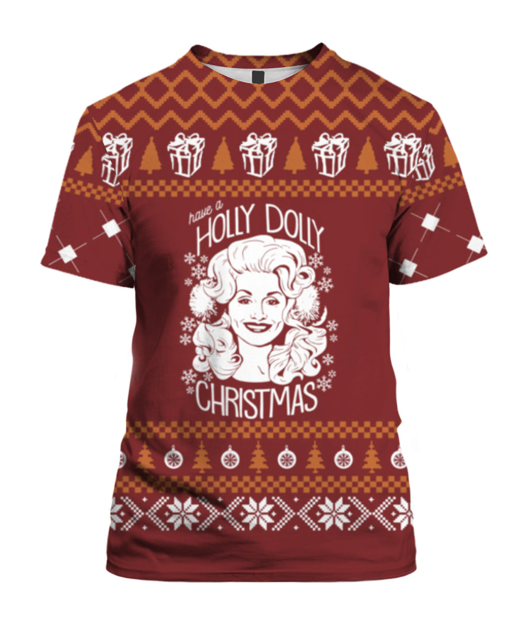 Have a Holly Dolly 3D Ugly Christmas Sweater - Holiday Gift product image 3