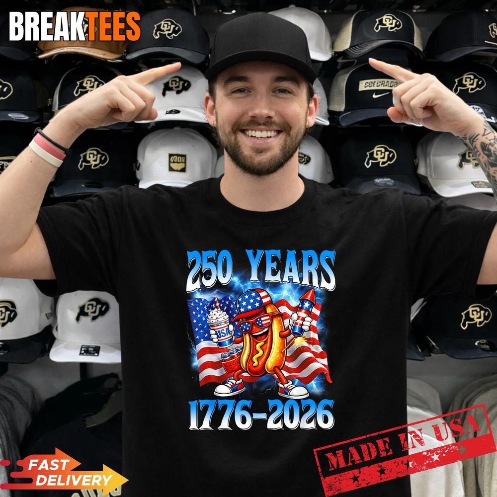 250 Years 250th Anniversary USA Patriotic 4th July - Adult & Kids T-Shirts, Sweatshirts & Hoodies apparel design preview 1