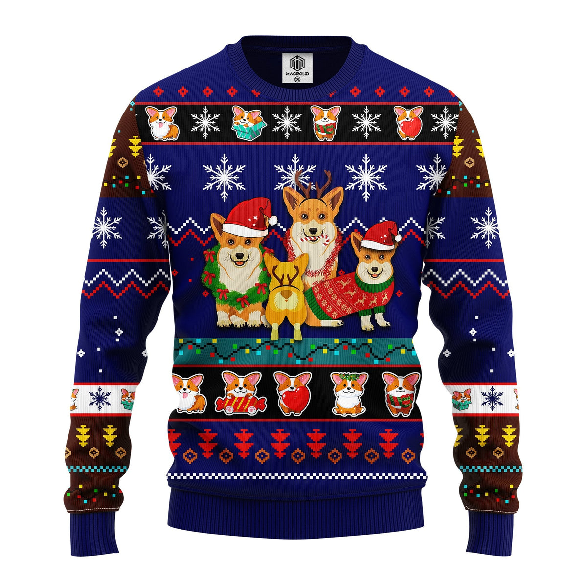 Corgi cute Noel Mc 3D Ugly Christmas Sweater - Holiday Gift product image
