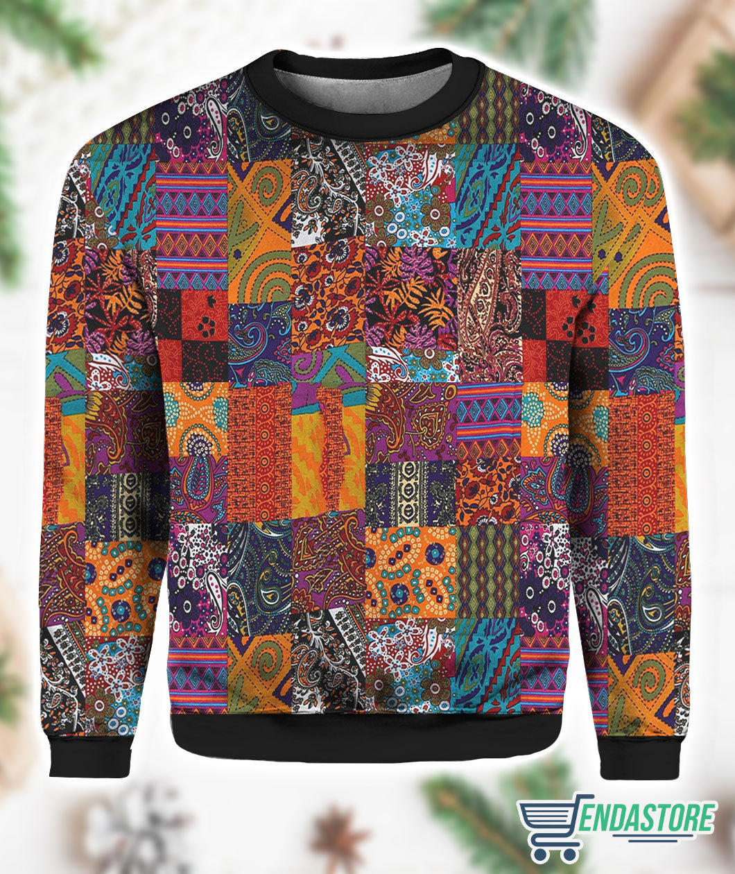 Awesome Patchwork 3D Ugly Christmas Sweater - Holiday Gift product image 3