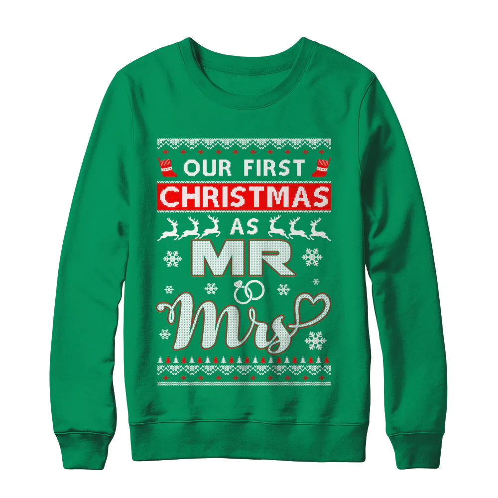 Our first Christmas as mr and mrs Christmas Sweater - Holiday Gift product image 4