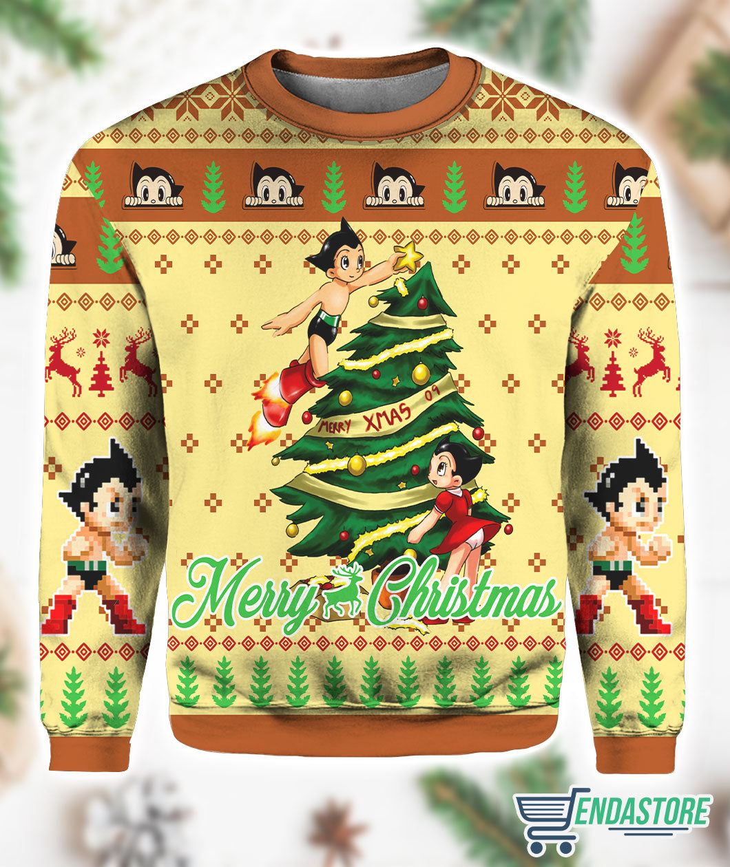Astro Boy Merry 3D Christmas Sweater - Holiday Gift product image 3