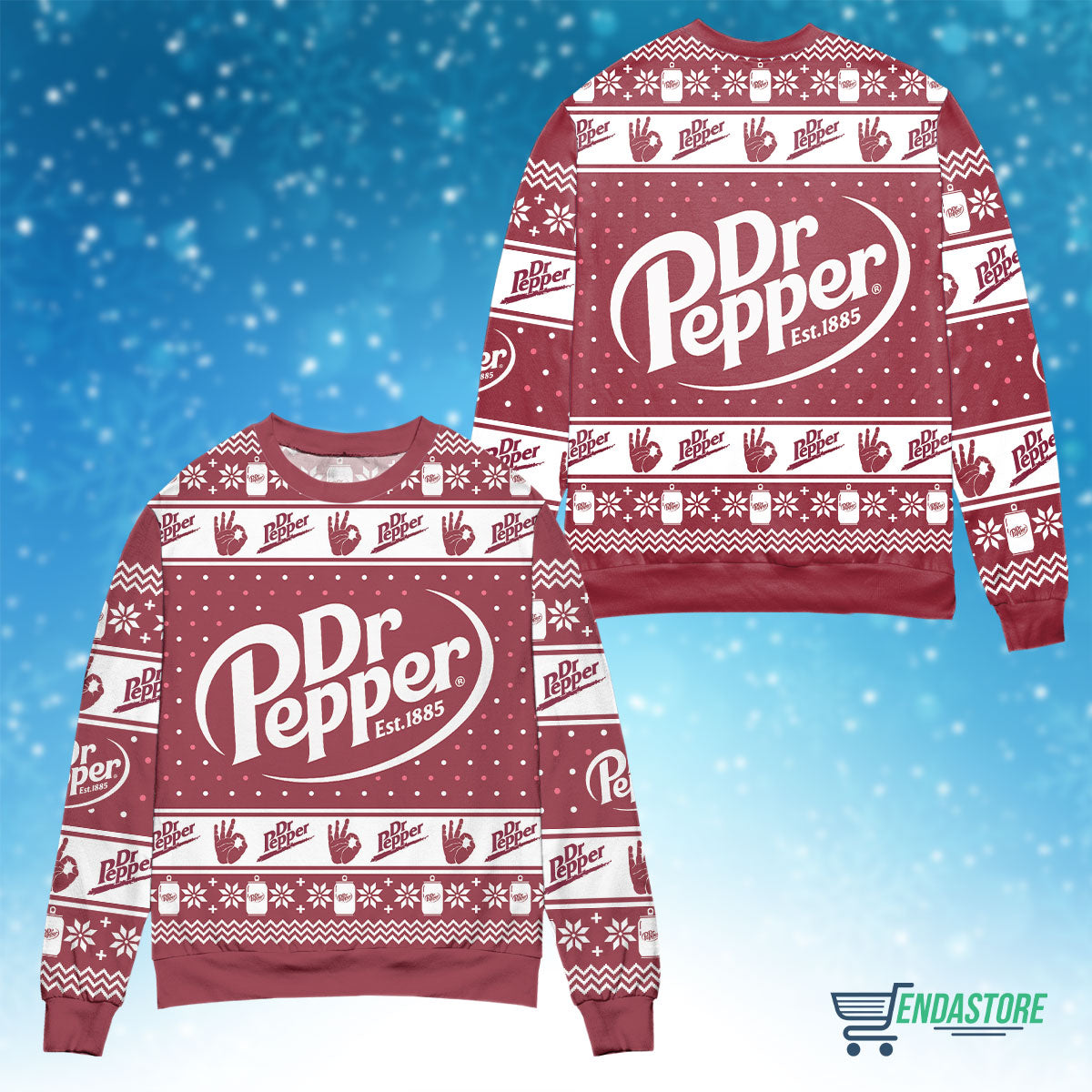 Dr Pepper 3D Christmas Sweater - Holiday Gift product image 4