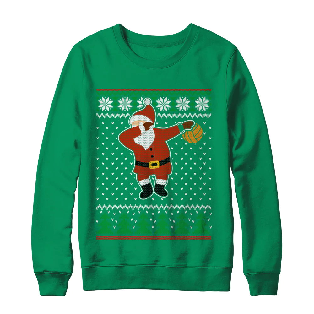 Dabbing santa volleyball Christmas Sweater - Holiday Gift product image 4