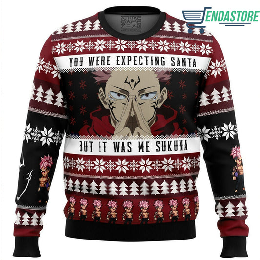 You were expecting santa but it what me sukuna 3D Christmas Sweater - Holiday Gift product image