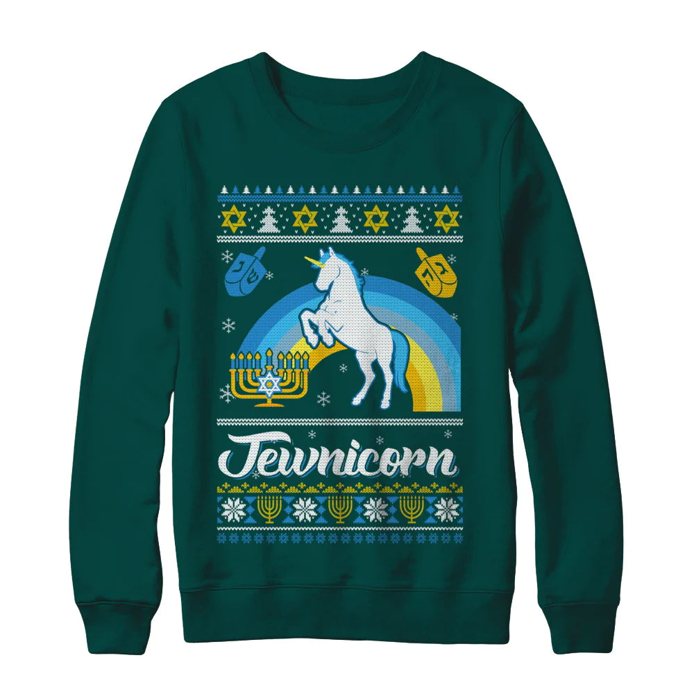 Jewnicorn unicorn Christmas Sweater - Holiday Gift product image 4