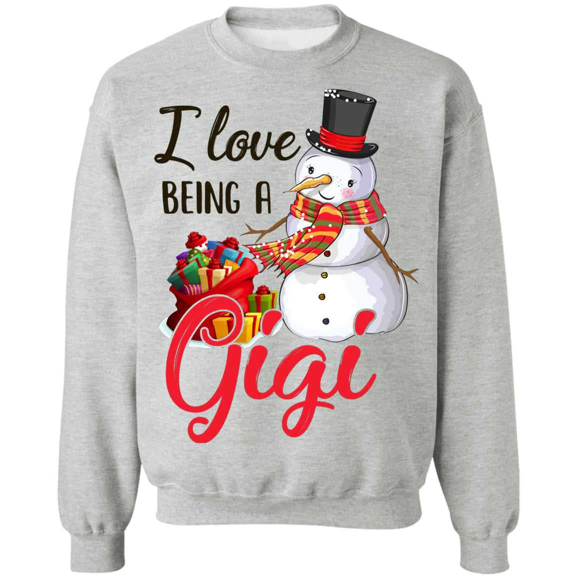 I love being a gigi snowman Christmas Sweater - Holiday Gift product image 4