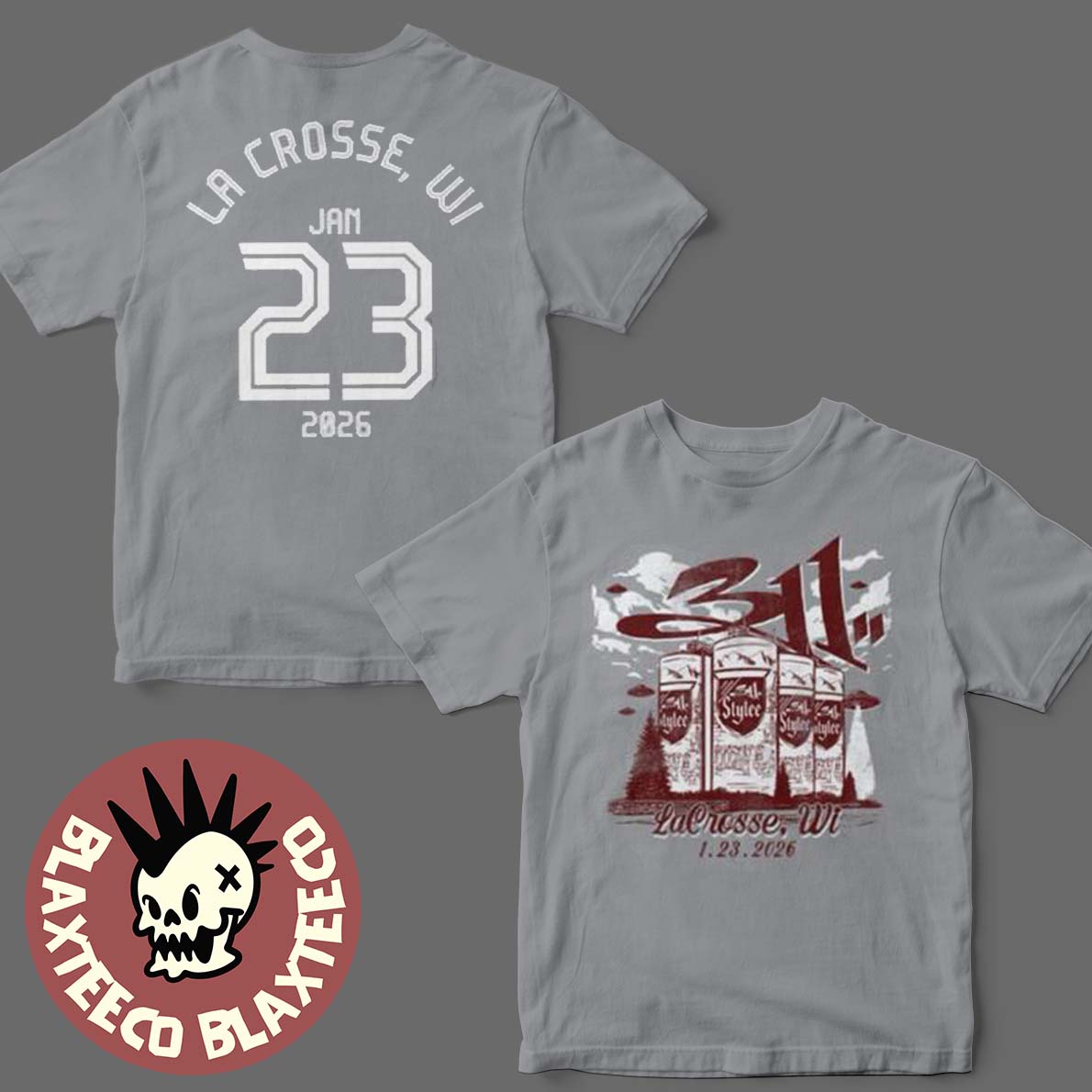 311 Band La Crosse Wisconsin 2026 Event At Center On - Adult & Kids T-Shirts, Sweatshirts & Hoodies apparel design preview 1