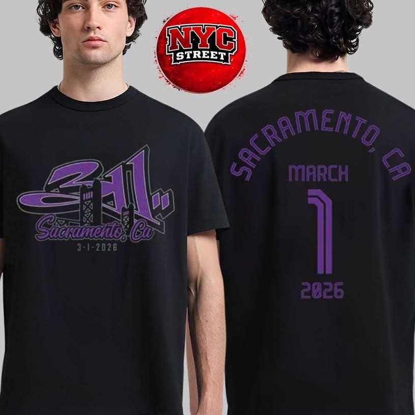 311 Sacramento California 2026 Event Merch At Channel - Adult & Kids T-Shirts, Sweatshirts & Hoodies apparel design preview 1