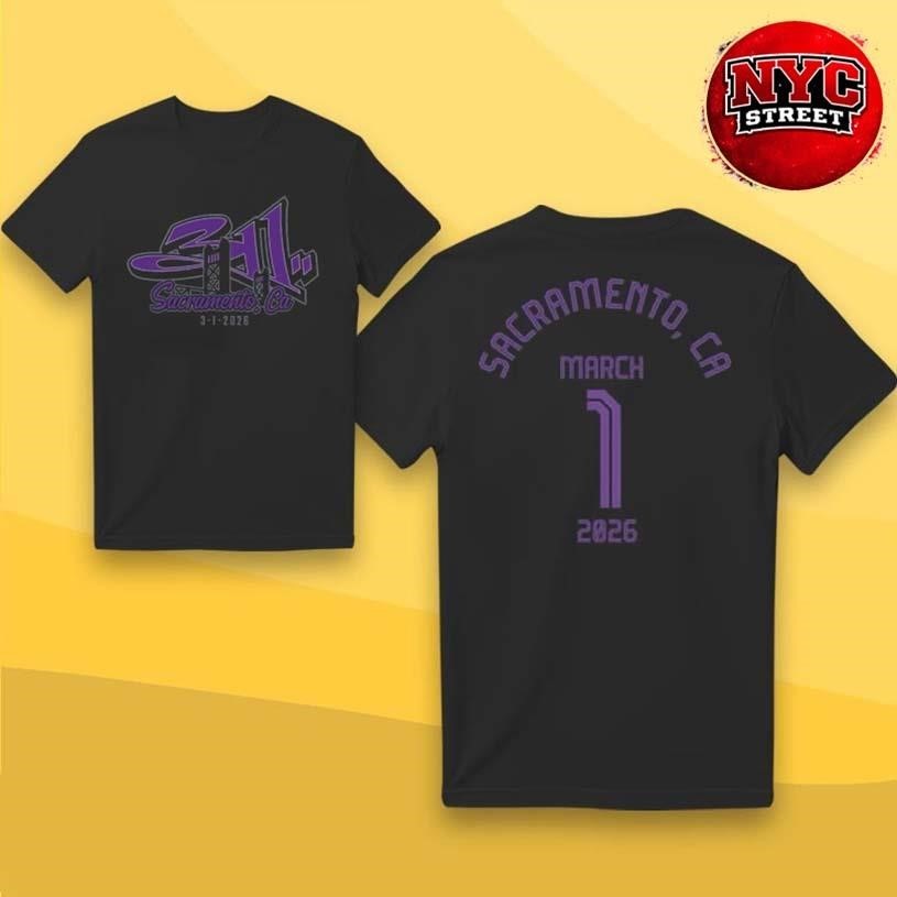 311 Show At Sacramento Ca March 1 2026 Two Sided - Adult & Kids T-Shirts, Sweatshirts & Hoodies apparel design preview 1