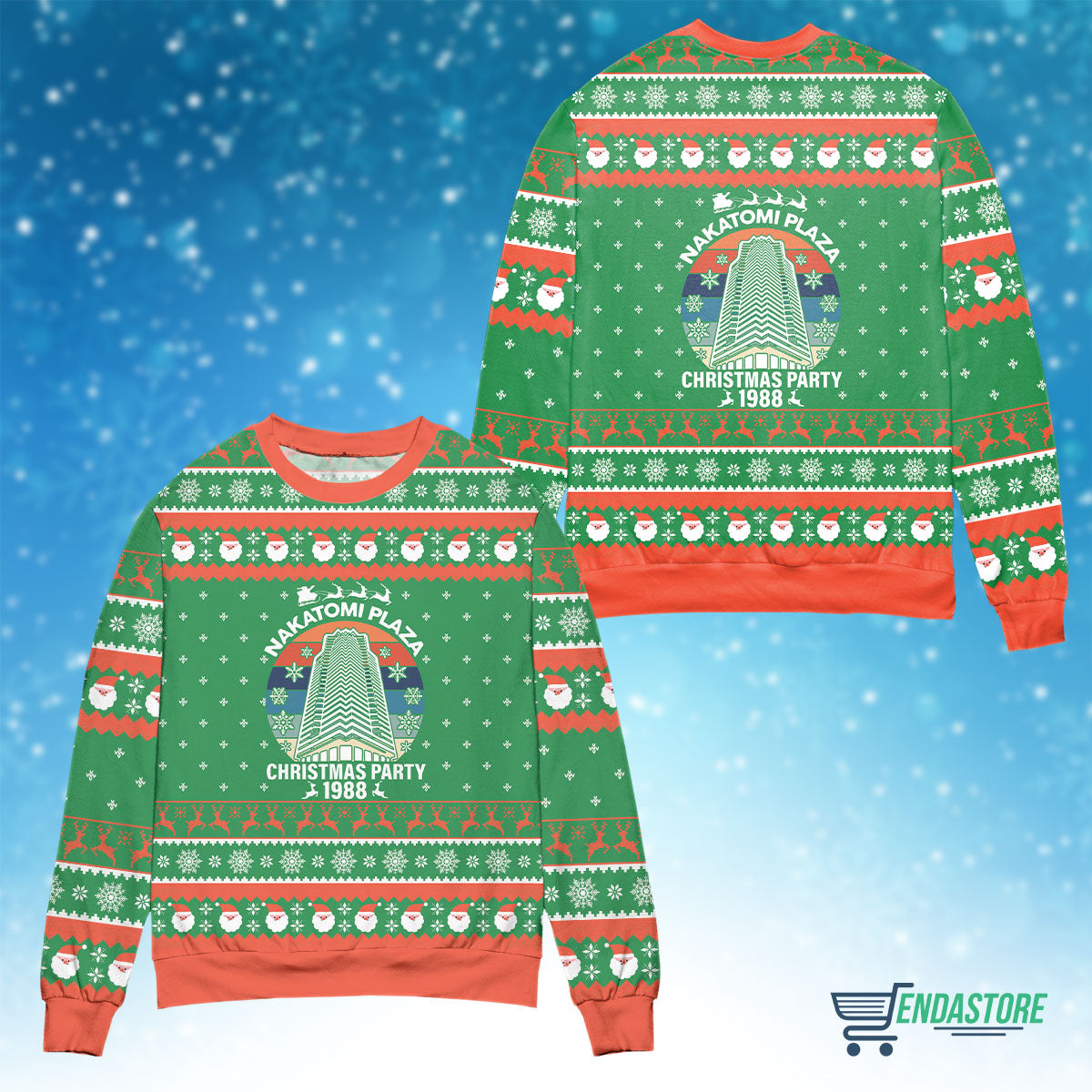 Nakatomi Plaza Christmas party 1988 3D Christmas Sweater - Holiday Gift product image 4