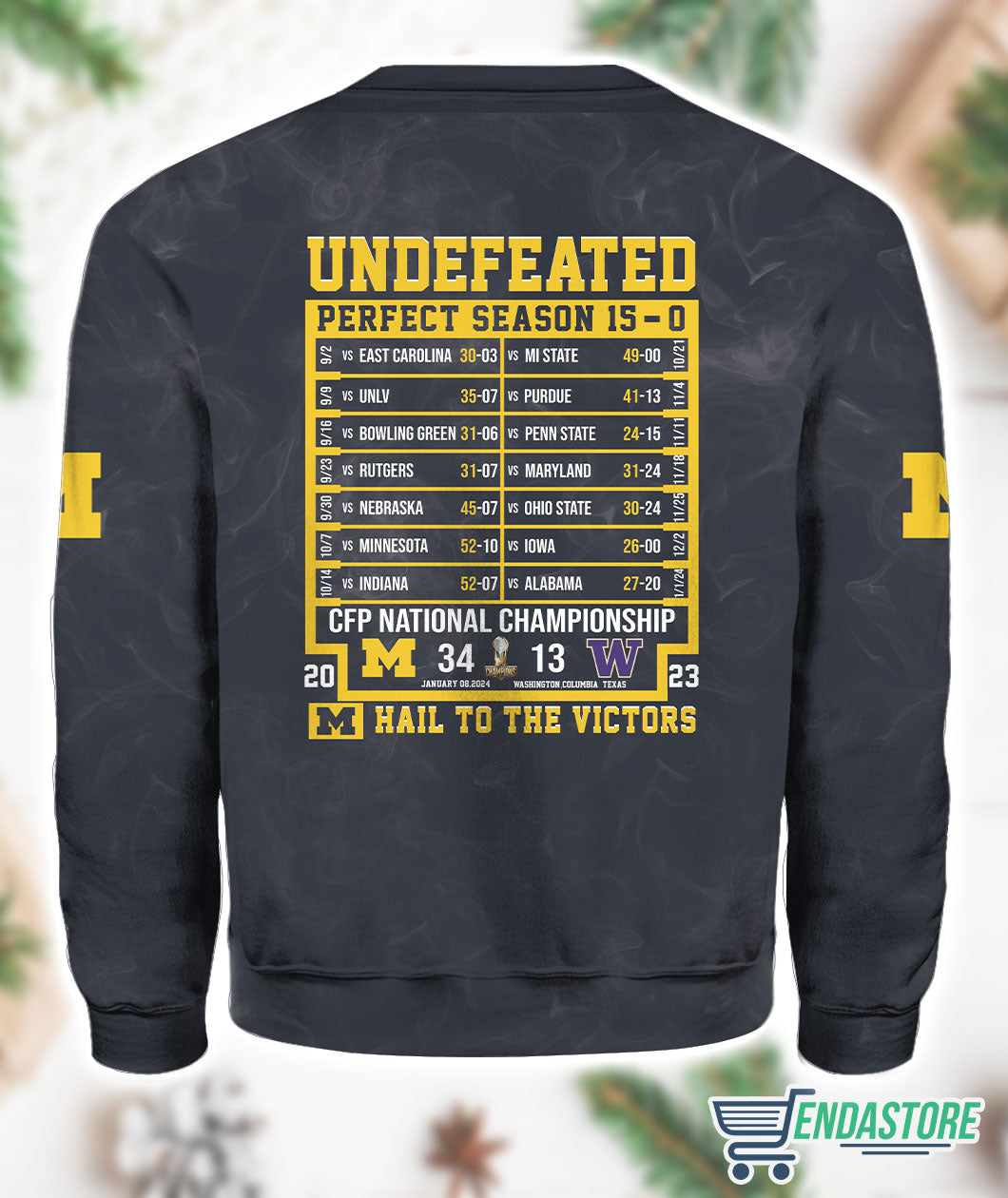 Michigan Is Finished National Champions Sweatshirt 3D Sweater - Gift Idea product image 4