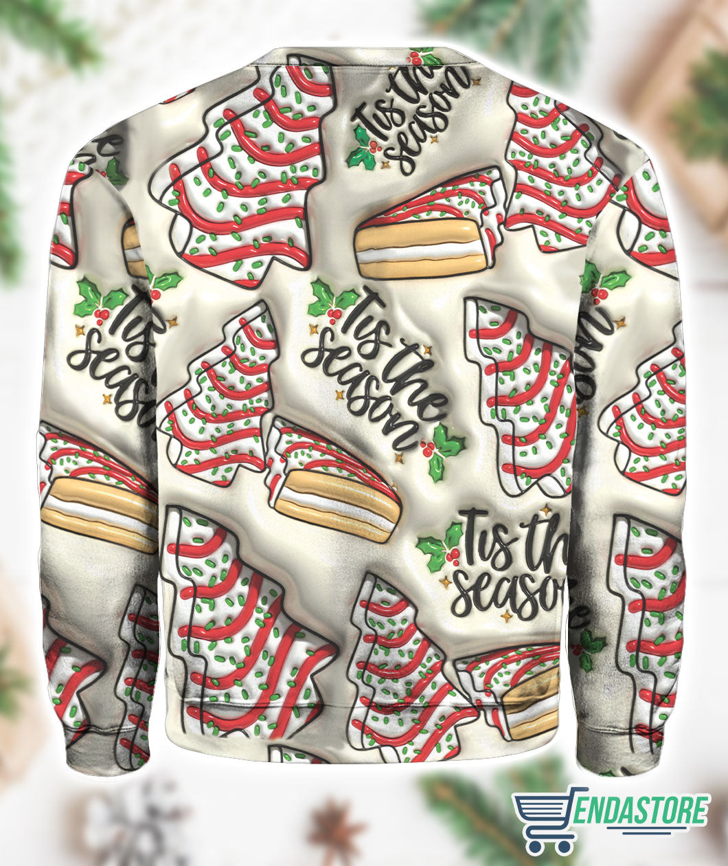 Tree Cakes Print Knit Pullover 3D Christmas Sweater - Holiday Gift product image 4