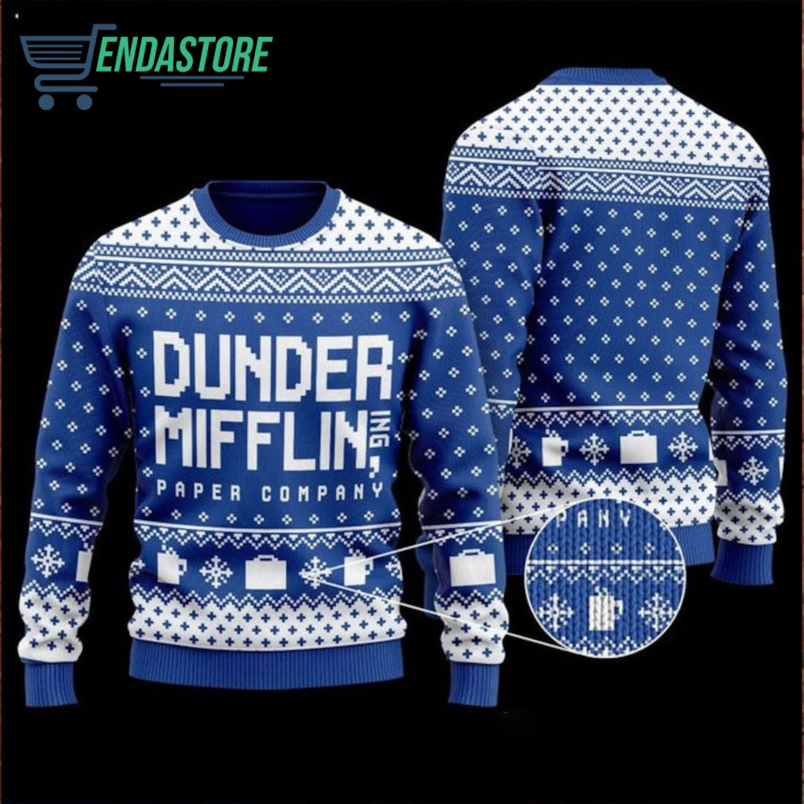 Dunder mifflin paper company 3D Ugly Christmas Sweater - Holiday Gift product image