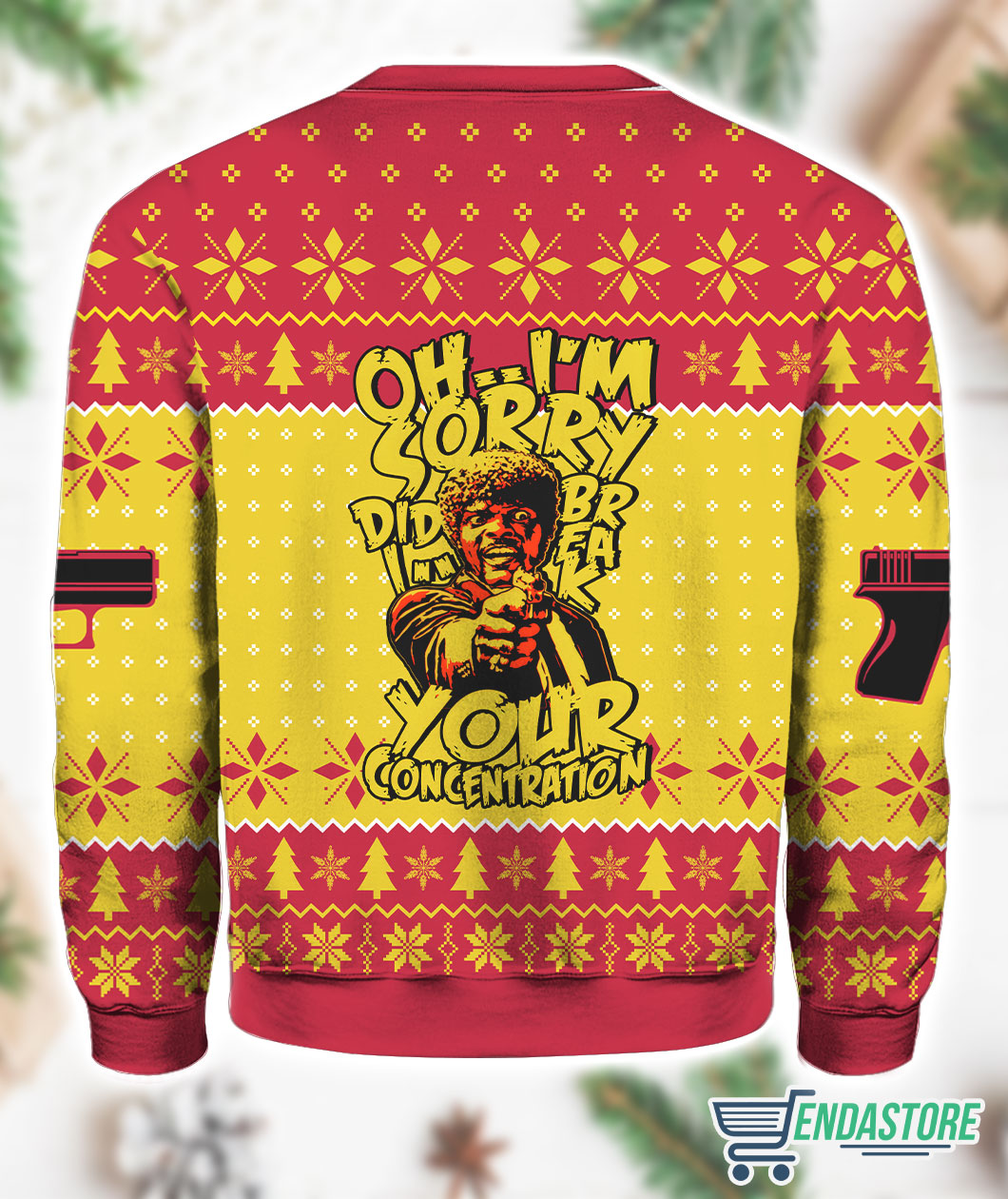 Samuel L Jackson 3D Ugly Christmas Sweater - Holiday Gift product image 3