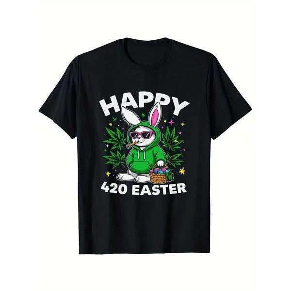 420 Easter Bunny Stoner Weed Cotton Knit Classic - Adult & Kids T-Shirts, Sweatshirts & Hoodies apparel design preview 1