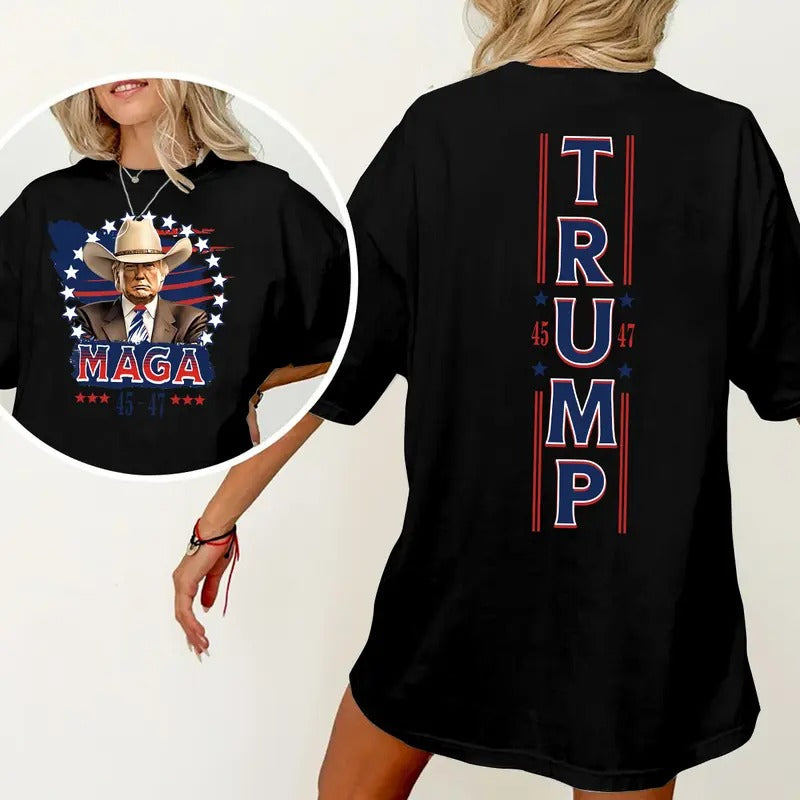 45 47 Maga Trump Supporter Take America Back 2024 - Adult & Kids T-Shirts, Sweatshirts & Hoodies apparel design preview 1