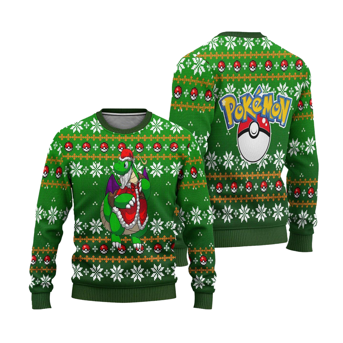 Dragonite 3D Ugly Christmas Sweater - Holiday Gift product image 2