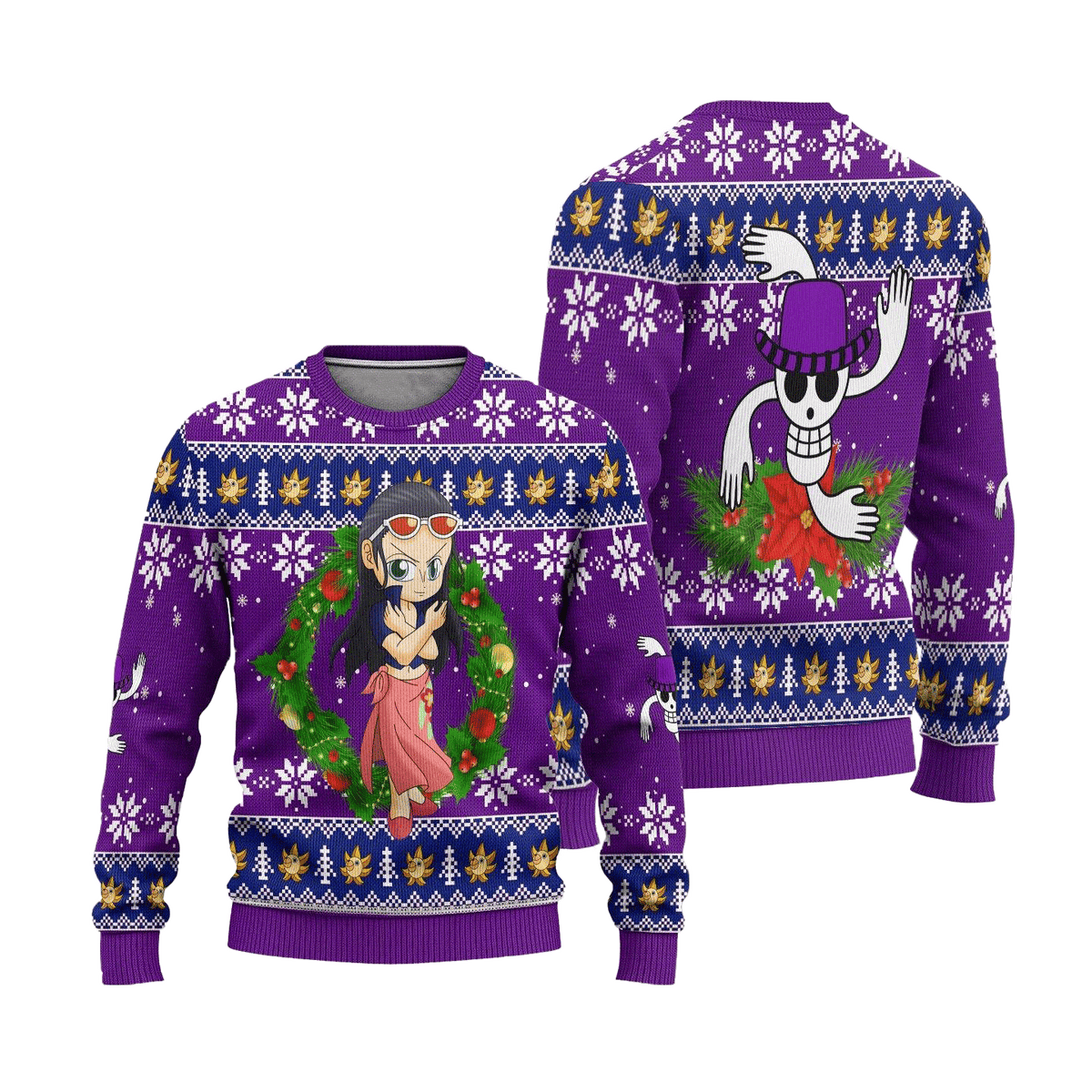 Robin One Piece Anime 3D Ugly Christmas Sweater - Holiday Gift product image 3