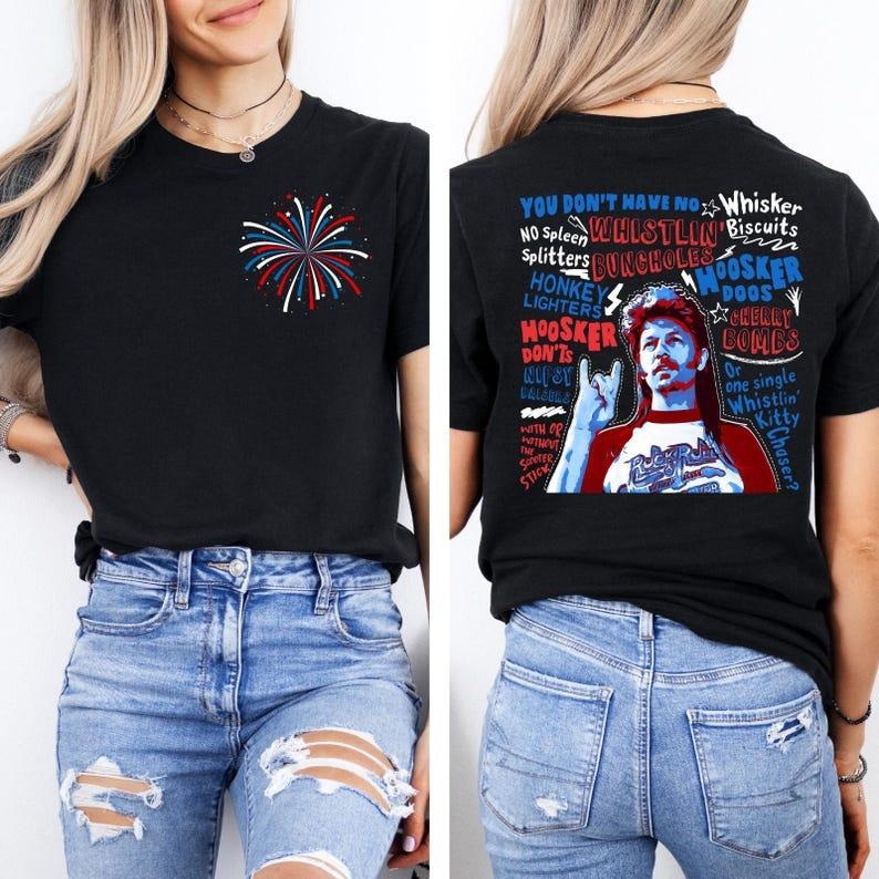 4th July Merica Tour Joe Dirt Independence Day - Adult & Kids T-Shirts, Sweatshirts & Hoodies apparel design preview 1