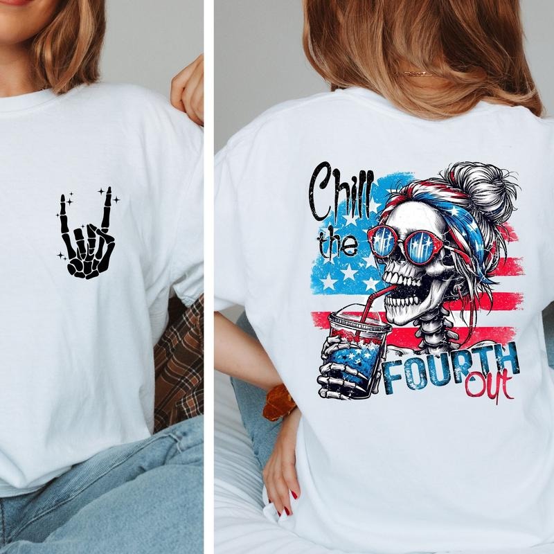 4th July USA Funny Retro American Flag Independence - Adult & Kids T-Shirts, Sweatshirts & Hoodies apparel design preview 1