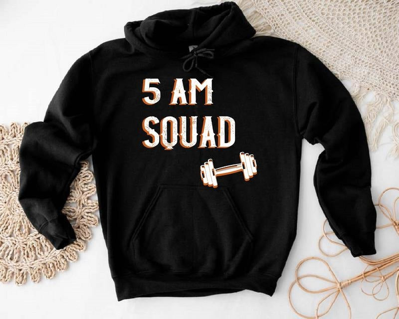 5 Am Squad Five Morning Matching Sport Group - Adult & Kids T-Shirts, Sweatshirts & Hoodies apparel design preview 1