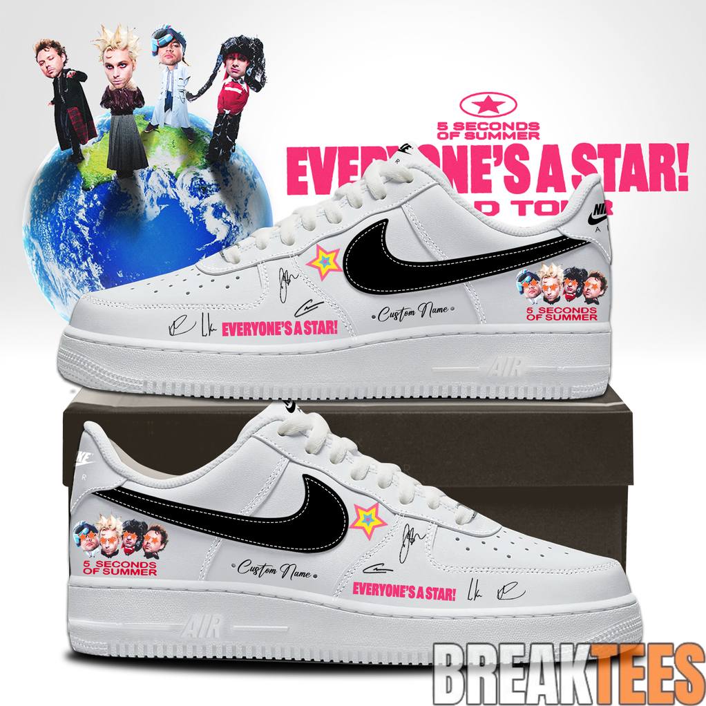 5 Seconds of Summer EVERYONES A STAR World Tour - Adult & Kids T-Shirts, Sweatshirts & Hoodies apparel design preview 1