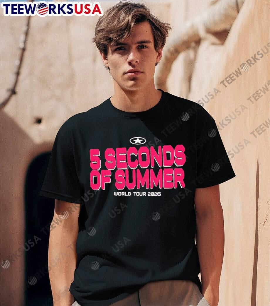 5 Seconds of Summer World Tour 2026 - Adult & Kids T-Shirts, Sweatshirts & Hoodies apparel design preview 1