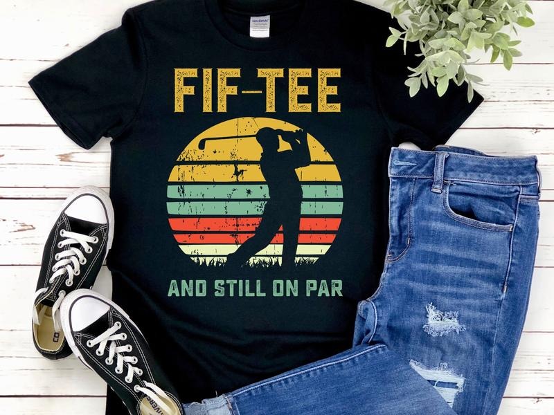 50th Golf Turning 50 Year Old - Adult & Kids T-Shirts, Sweatshirts & Hoodies apparel design preview 1