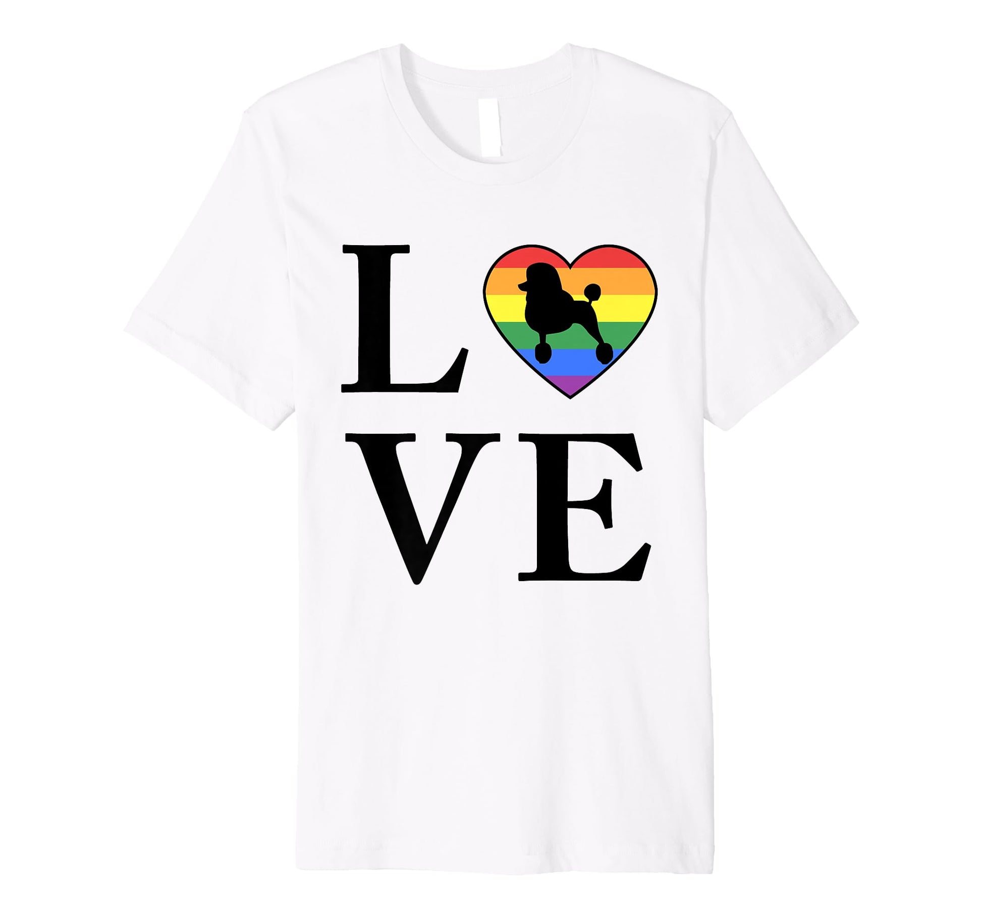 Dog Breed Poodle Word Love Typography T-Shirt - Streetwear Style Men Women - T-Shirt, Sweatshirt, Hoodie