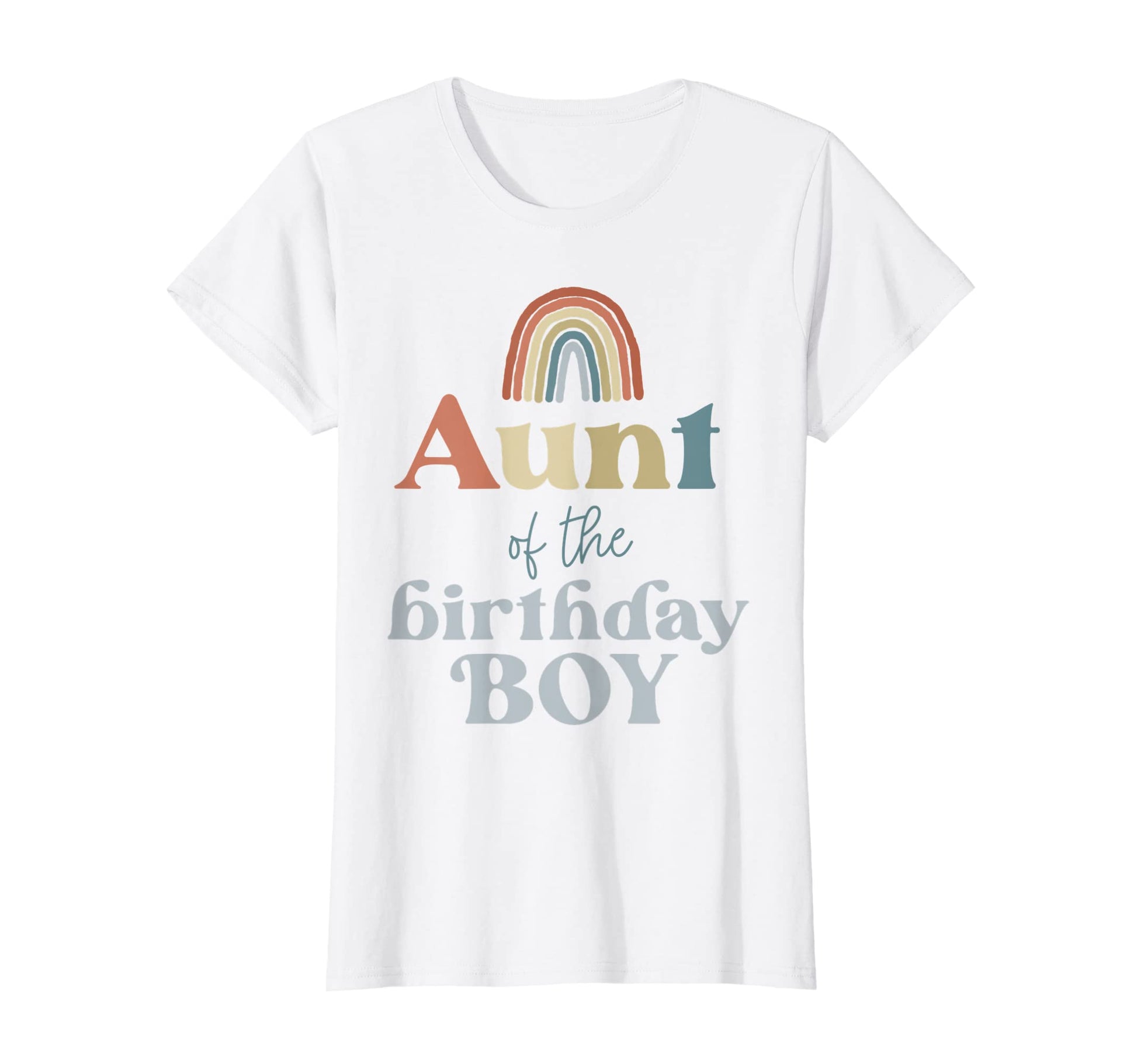 Womens Aunt Birthday Boho Rainbow T-Shirt - Custom Art Print Men Women - T-Shirt, Sweatshirt, Hoodie