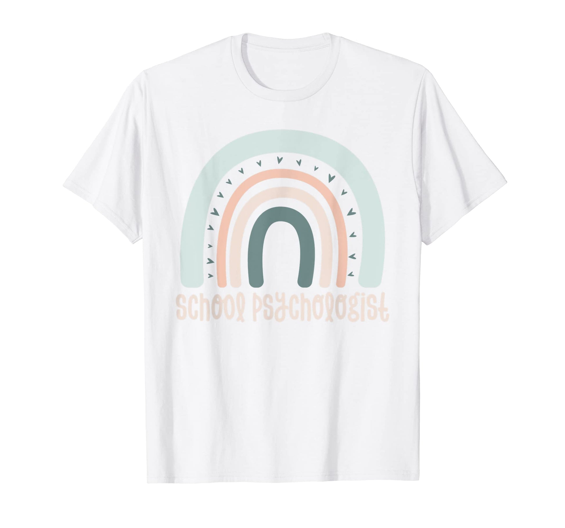 School Psycholoogist Boho Rainbow T-Shirt - Casual Everyday Wear Men Women - T-Shirt, Sweatshirt, Hoodie