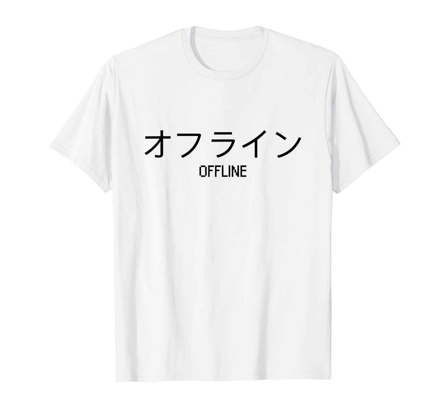 Aesthetic Sad Vaporwave Offline Kanji T-Shirt - Unique Graphic for Adults - T-Shirt, Sweatshirt, Hoodie