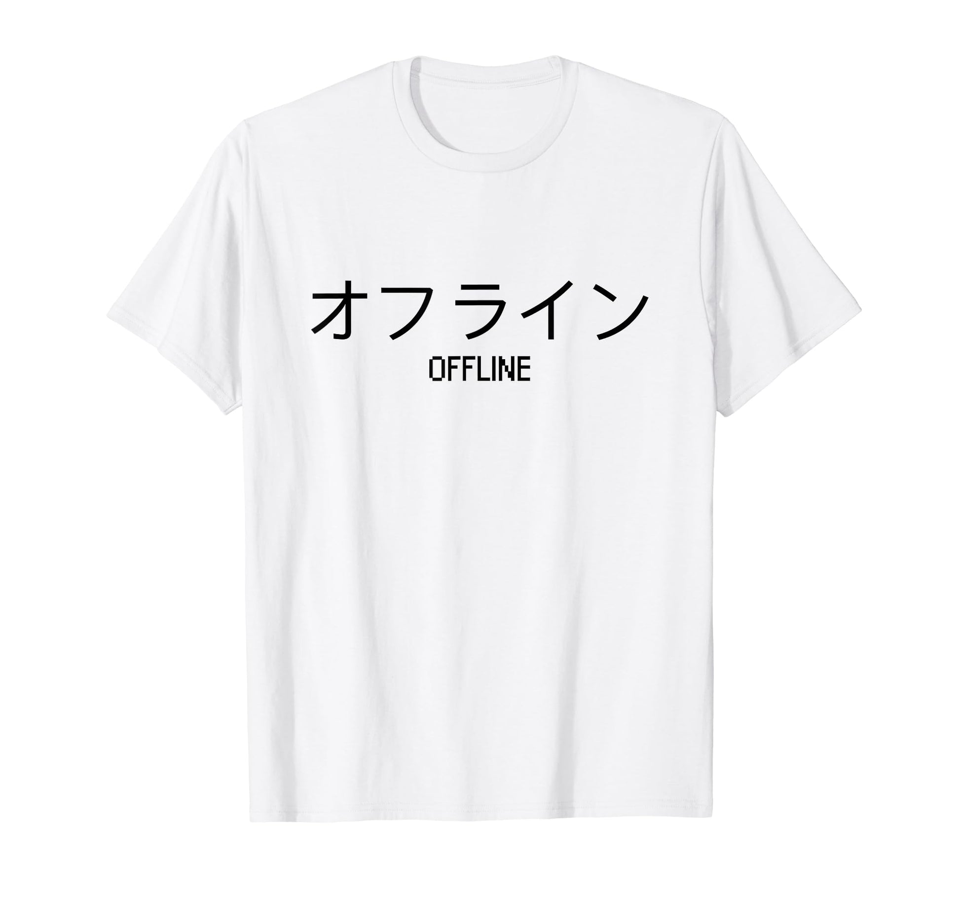 Aesthetic Sad Vaporwave Offline Kanji T-Shirt - Unique Graphic for Adults - T-Shirt, Sweatshirt, Hoodie