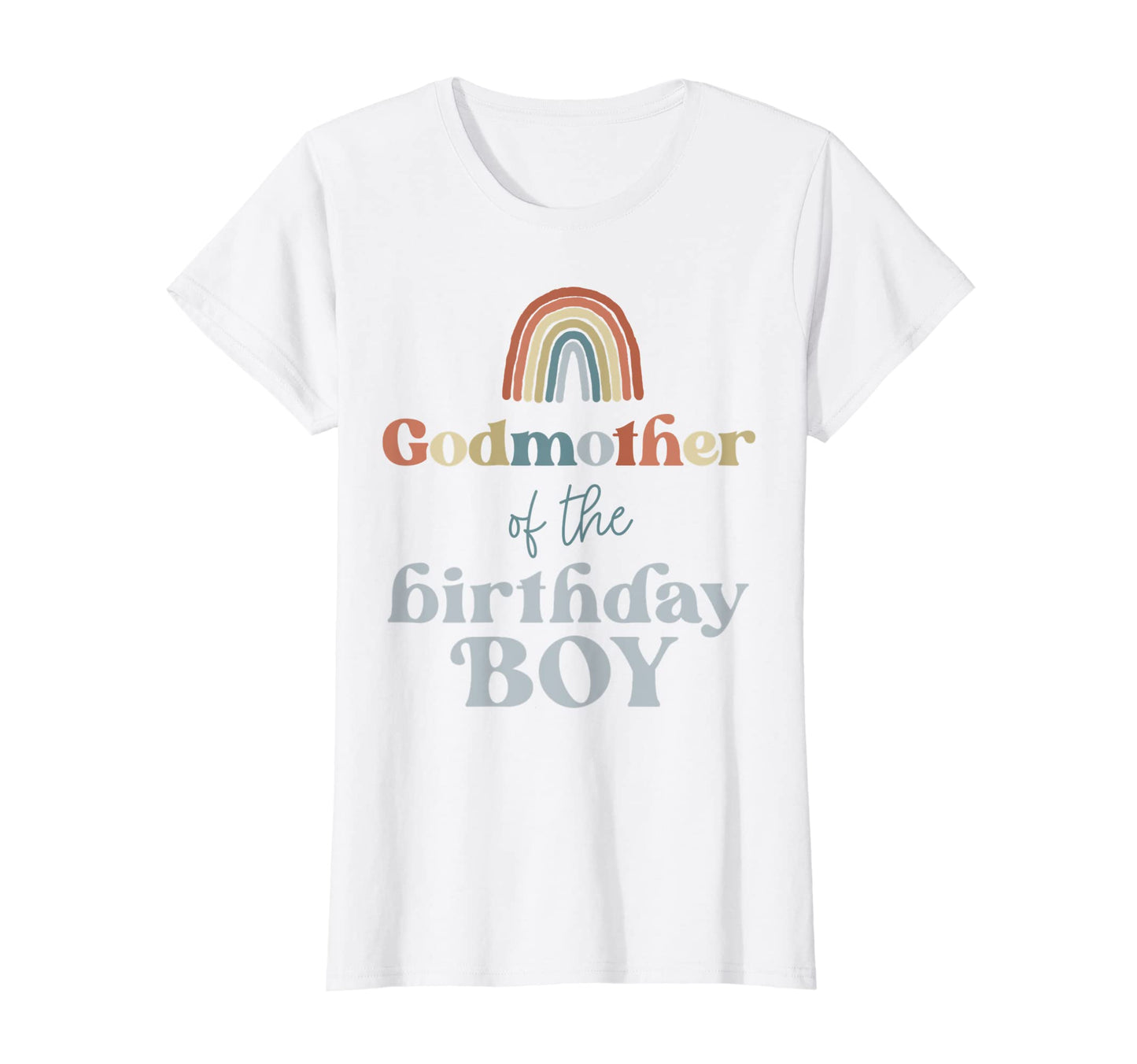 Womens Godmother Birthday Boho Rainbow T-Shirt - Streetwear Style Unisex - T-Shirt, Sweatshirt, Hoodie