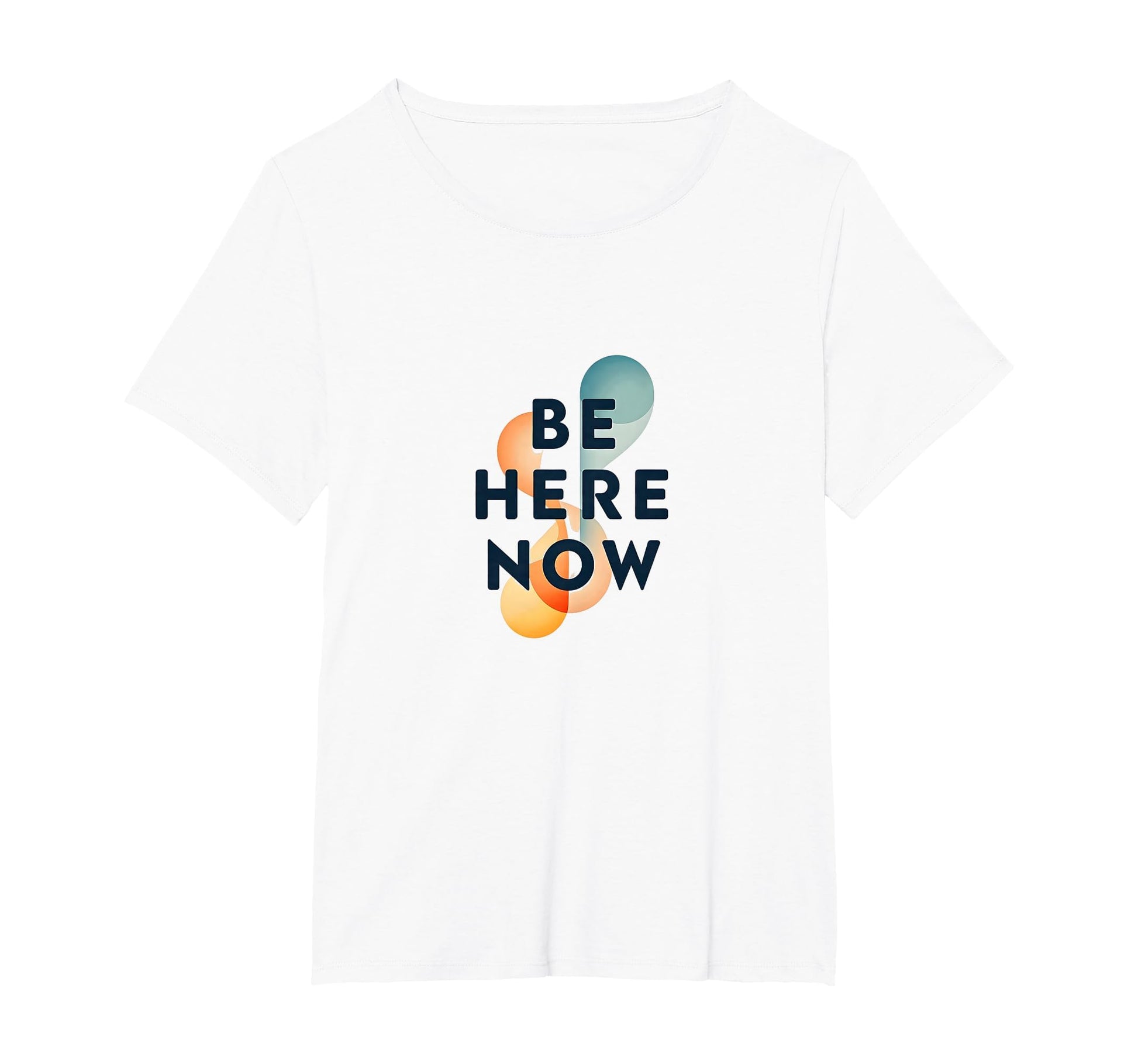 Be Here Now Mindfulness Typography T-Shirt - Aesthetic Graphic Unisex - T-Shirt, Sweatshirt, Hoodie