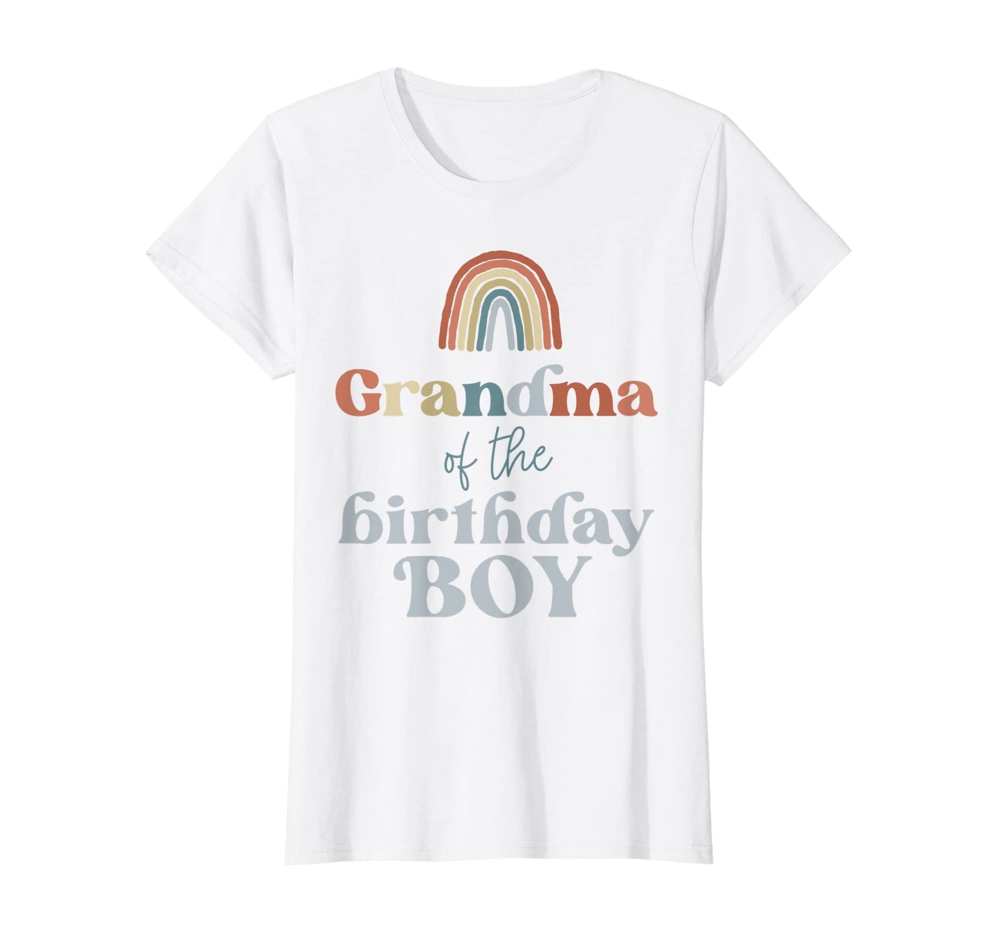 Womens Grandma Birthday Boho Rainbow T-Shirt - Custom Art Print Men Women - T-Shirt, Sweatshirt, Hoodie
