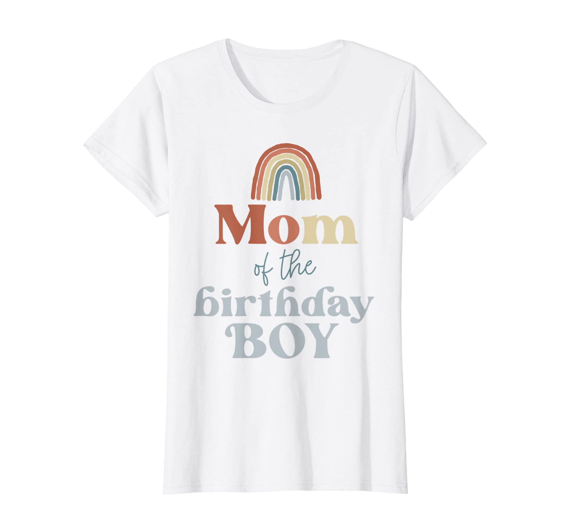 Womens Mom Birthday Boho Rainbow T-Shirt - Casual Everyday Wear for Adults - T-Shirt, Sweatshirt, Hoodie