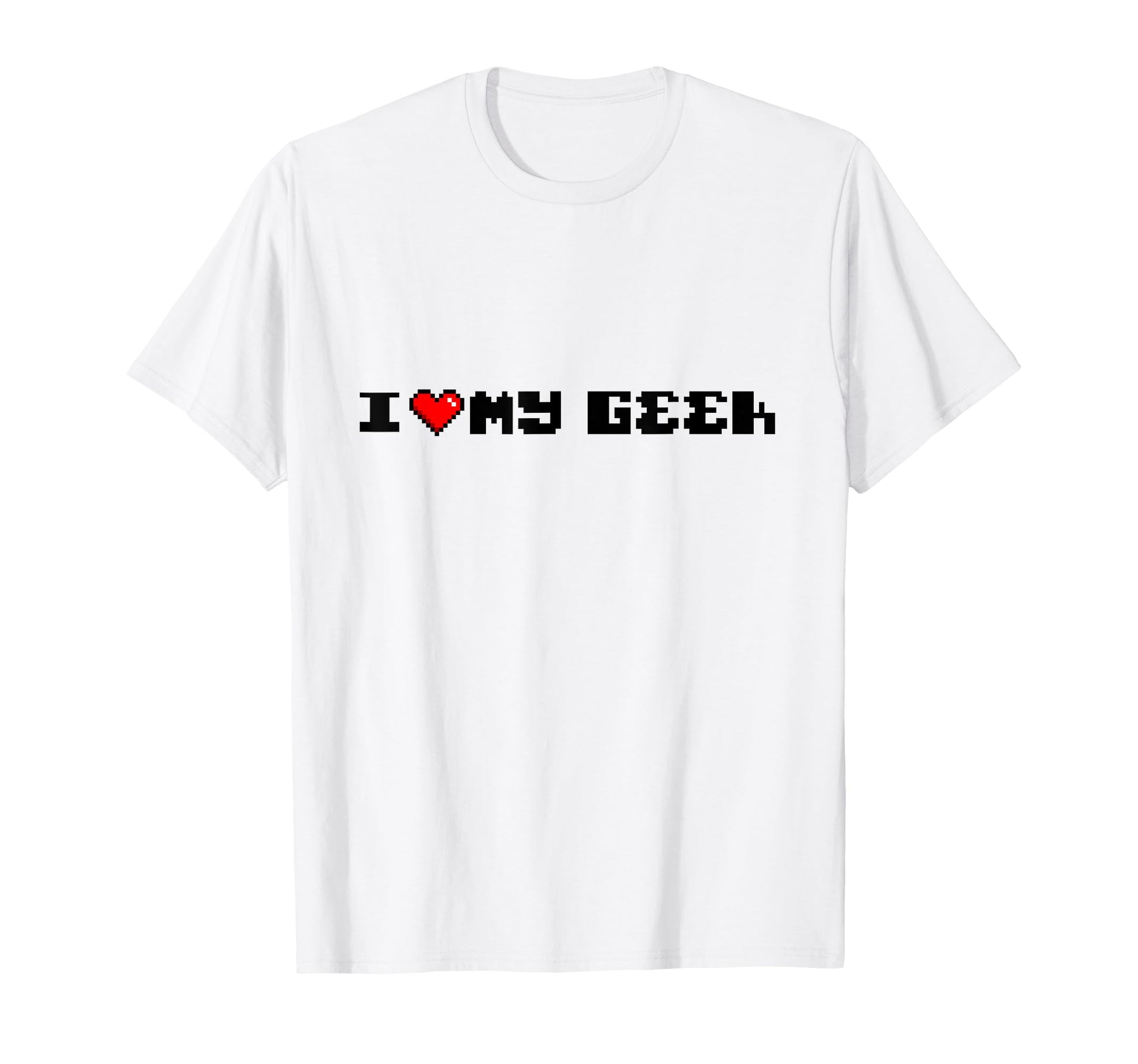 I Love My Geek 8 Bit Heart Boho Rainbow T-Shirt - Novelty Apparel Unisex - T-Shirt, Sweatshirt, Hoodie