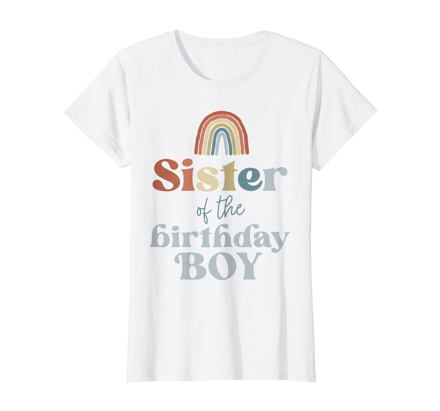 Sister Birthday Boho Rainbow Party T-Shirt - Custom Art Print Unisex - T-Shirt, Sweatshirt, Hoodie