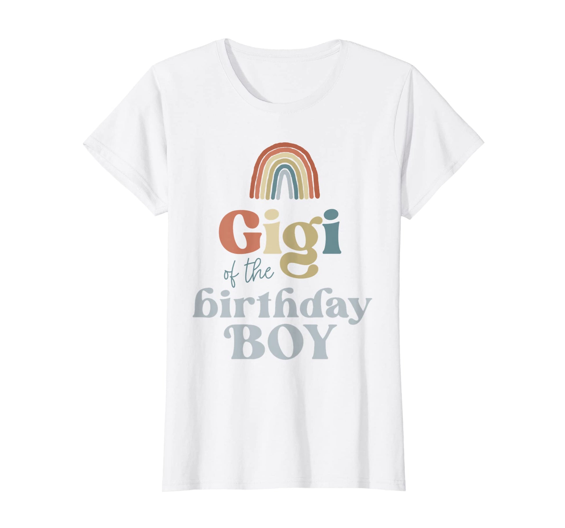Womens Gigi Birthday Boho Rainbow T-Shirt - Casual Everyday Wear Men Women - T-Shirt, Sweatshirt, Hoodie
