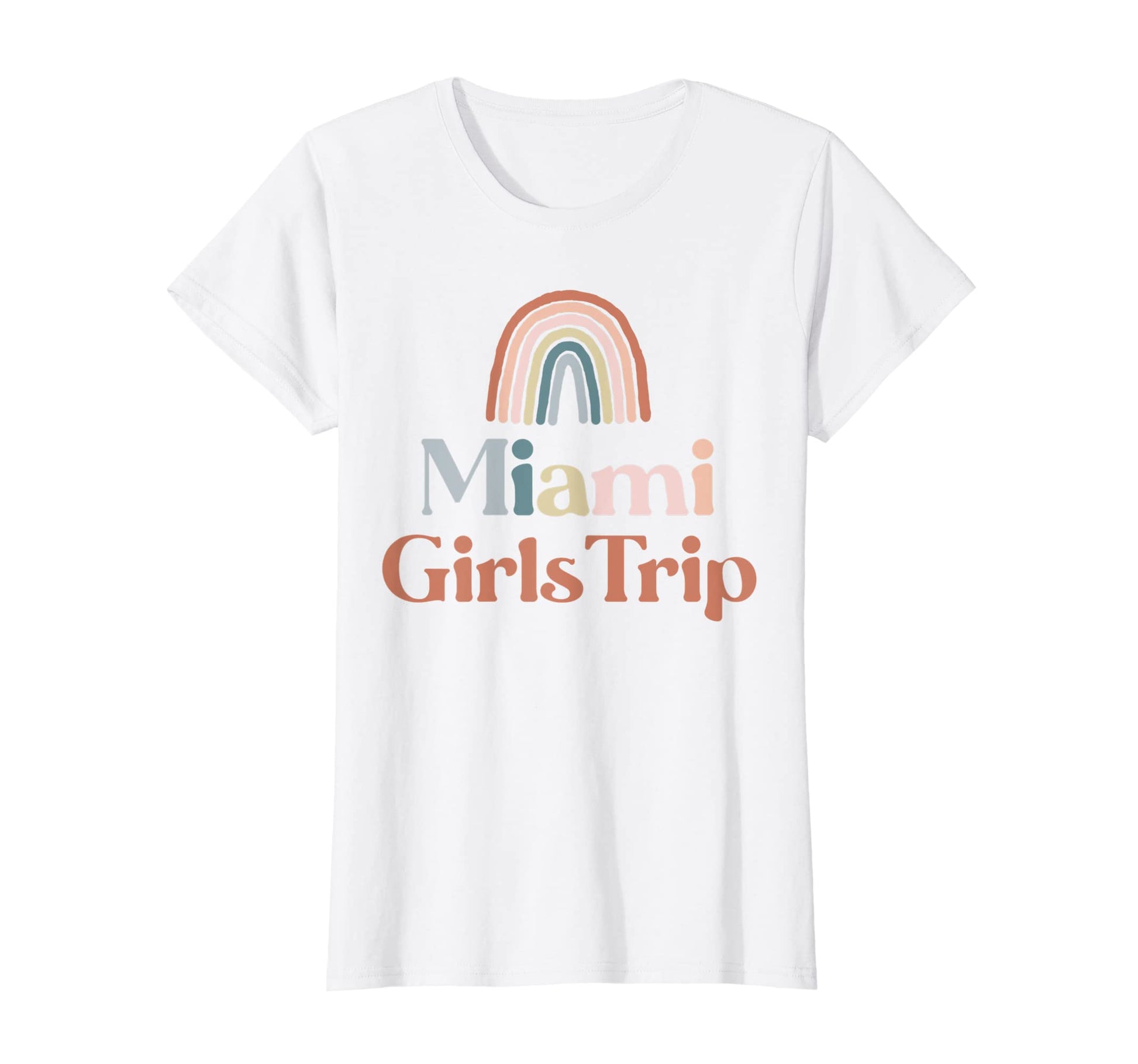 Womens Miami Trip Boho Rainbow Group T-Shirt - Minimalist Print Men Women - T-Shirt, Sweatshirt, Hoodie