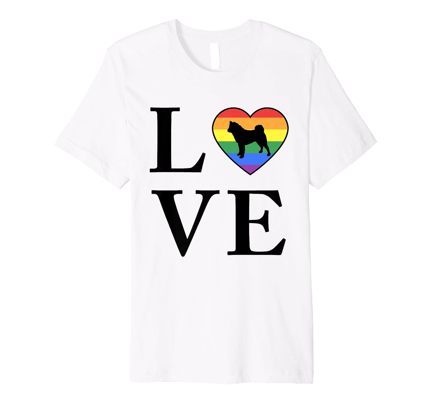 Dog Breed American Akita Word Love T-Shirt - Aesthetic Graphic Unisex - T-Shirt, Sweatshirt, Hoodie