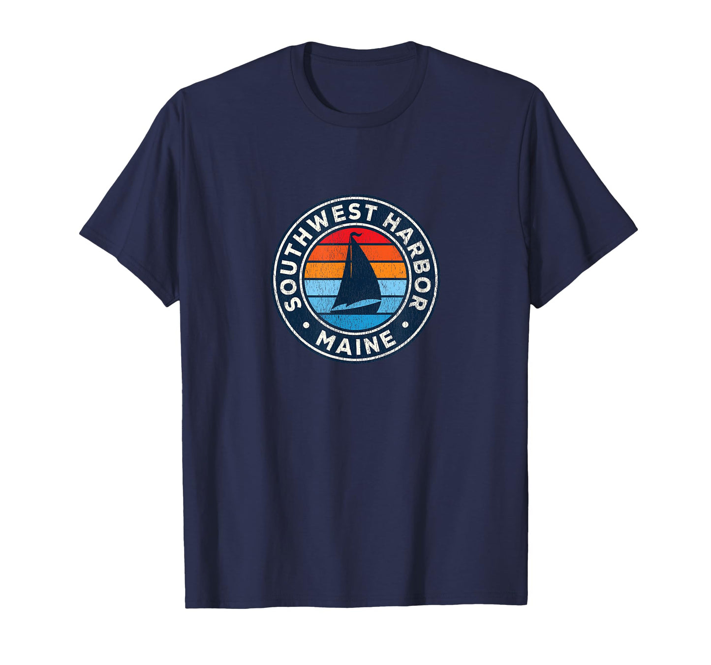 Southwest Harbor Maine Me Sailboat T-Shirt - Minimalist Print for Adults - T-Shirt, Sweatshirt, Hoodie