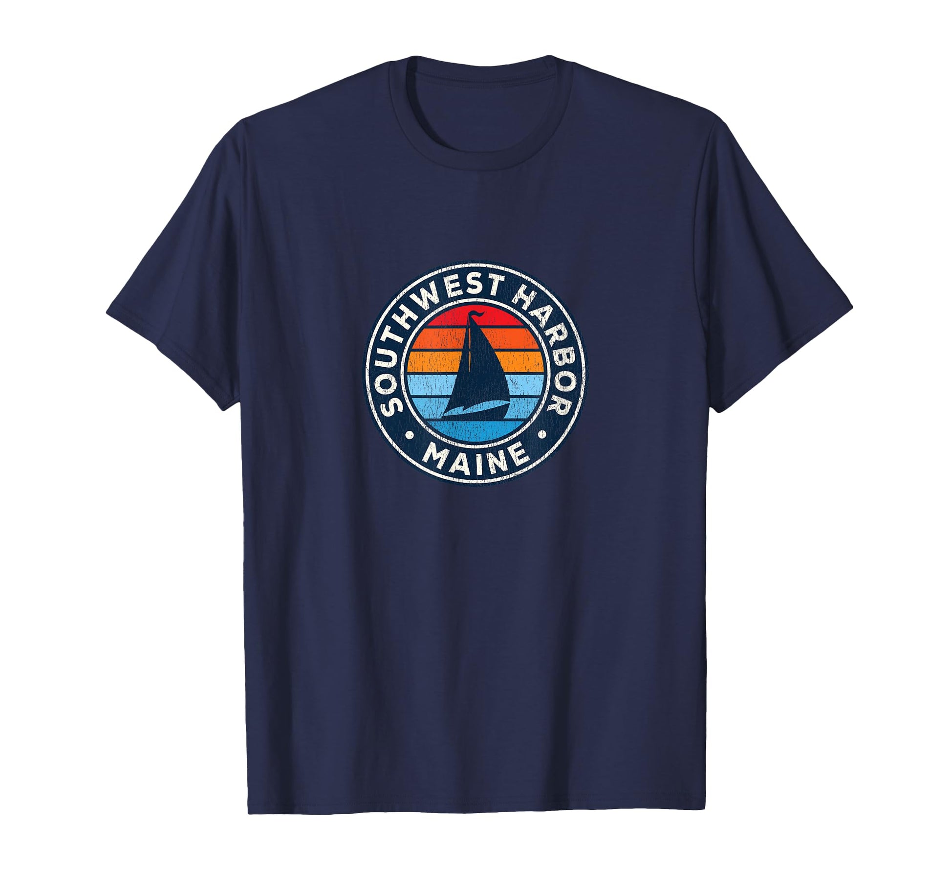 Southwest Harbor Maine Me Sailboat T-Shirt - Minimalist Print for Adults - T-Shirt, Sweatshirt, Hoodie
