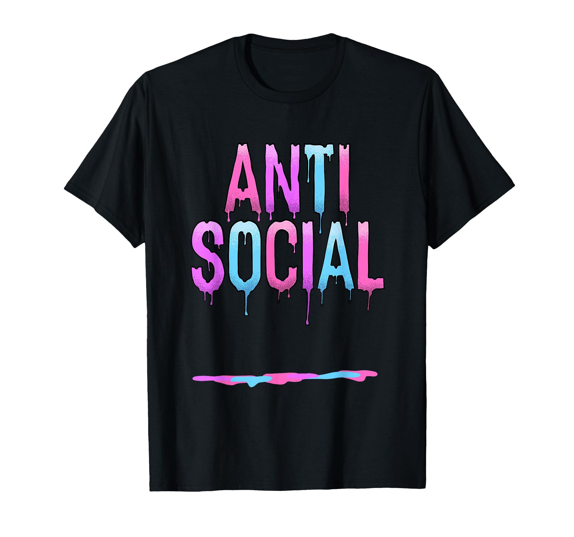 Drippy Antisocial Pastel Goth T-Shirt - Custom Art Print Men Women - T-Shirt, Sweatshirt, Hoodie