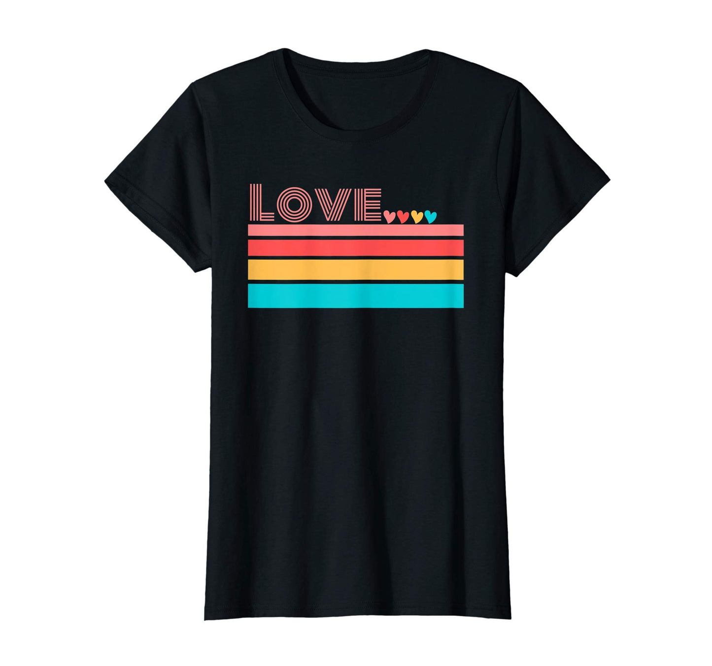 Valentine Love Rainbow T-Shirt - Aesthetic Graphic Unisex - T-Shirt, Sweatshirt, Hoodie