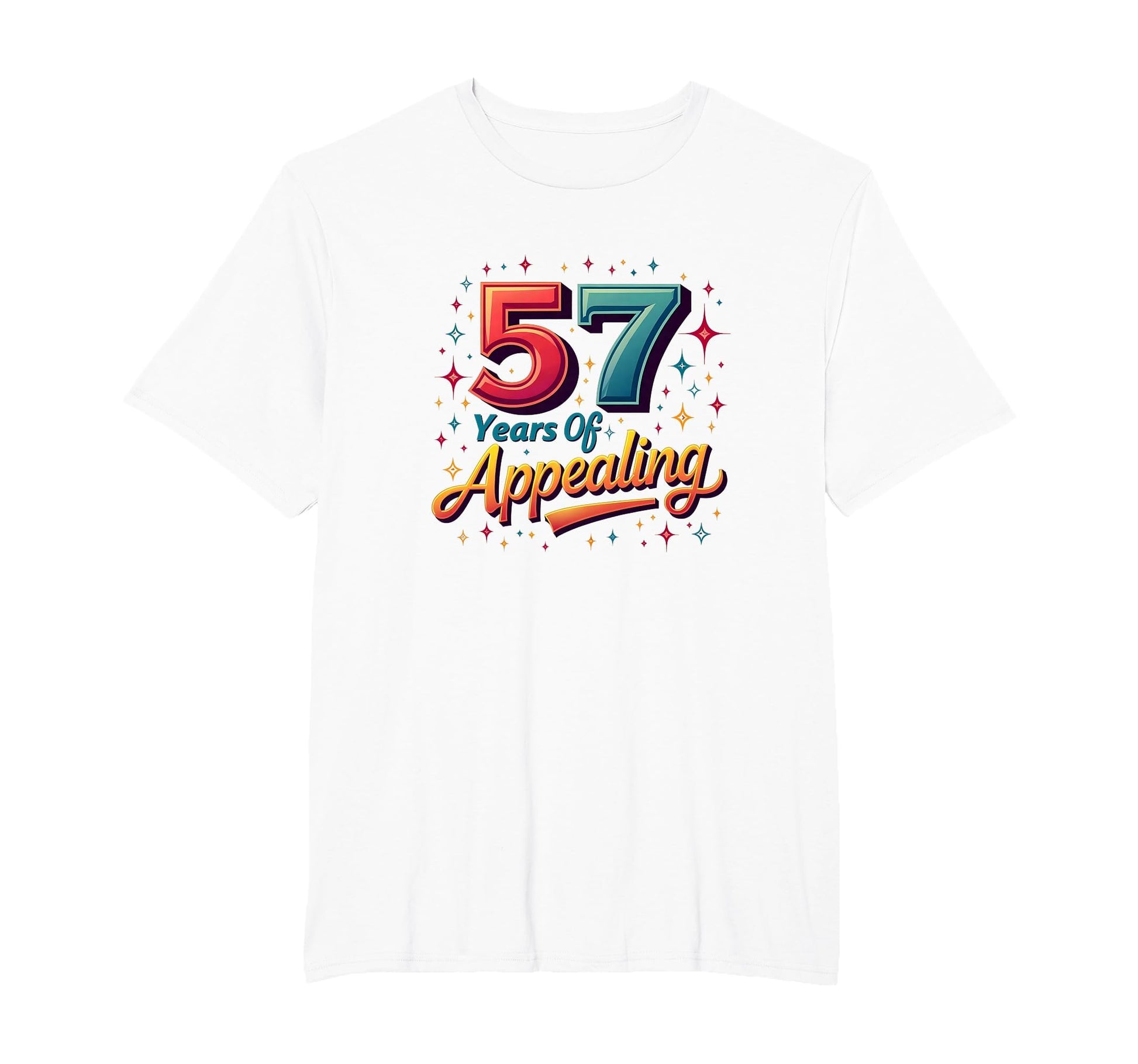 57 Years Appealing Birthday Gift T-Shirt - Casual Everyday Wear for Adults - T-Shirt, Sweatshirt, Hoodie