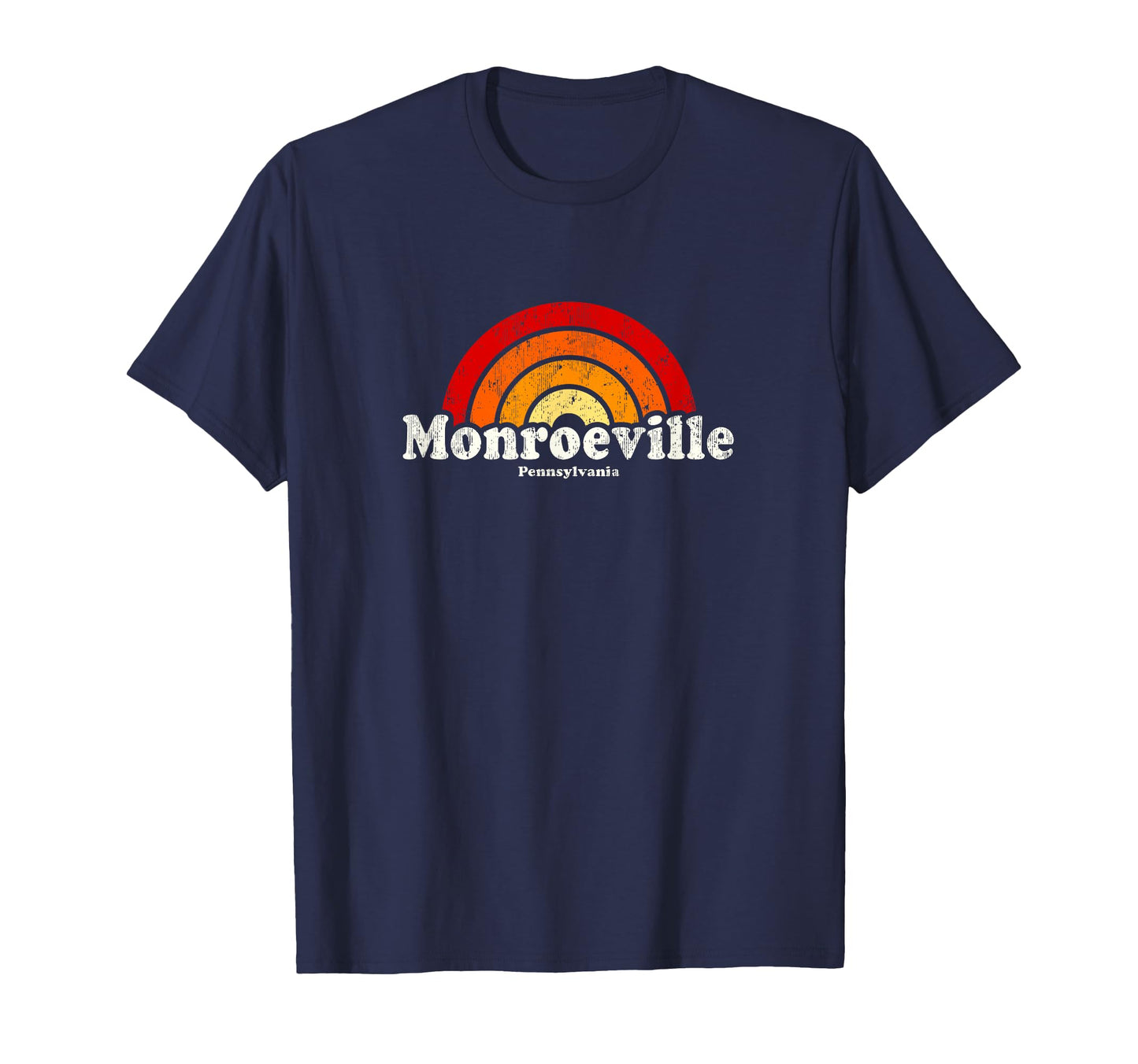 Monroeville Pennsylvania Pa 70S T-Shirt - Minimalist Print for Adults - T-Shirt, Sweatshirt, Hoodie